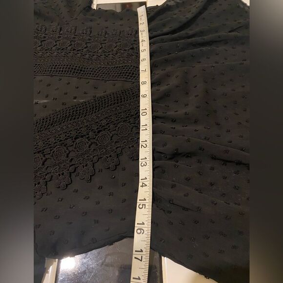 Y2K Sheer Lace Empire Waist Top Size Small Victorian Whimsigoth Fairy Croquette - Picture 12 of 13